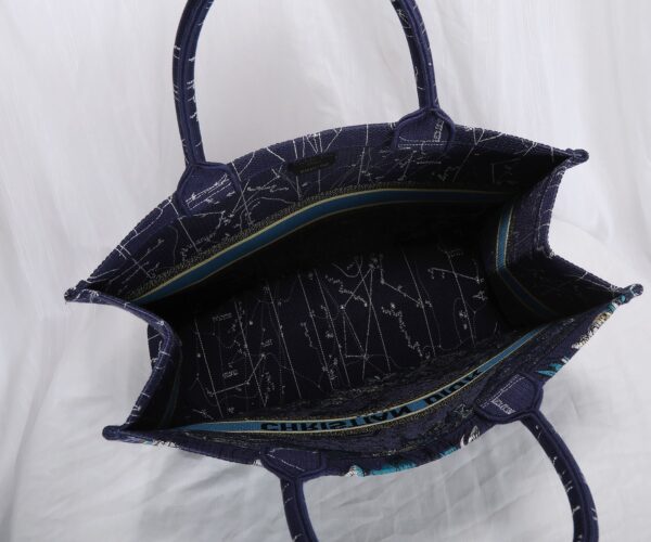 Dior Women Book Tote Cloth Tote Bag - Blue - Image 5