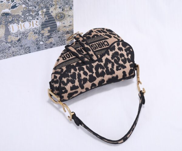 Dior Christian Top Saddle Bag - Black - Image 3