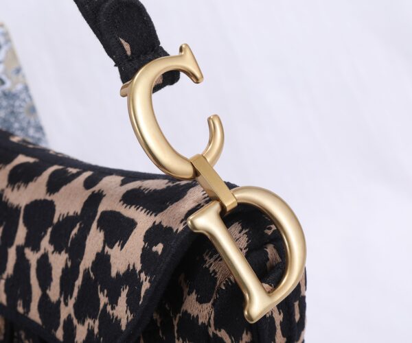 Dior Christian Top Saddle Bag - Black - Image 2
