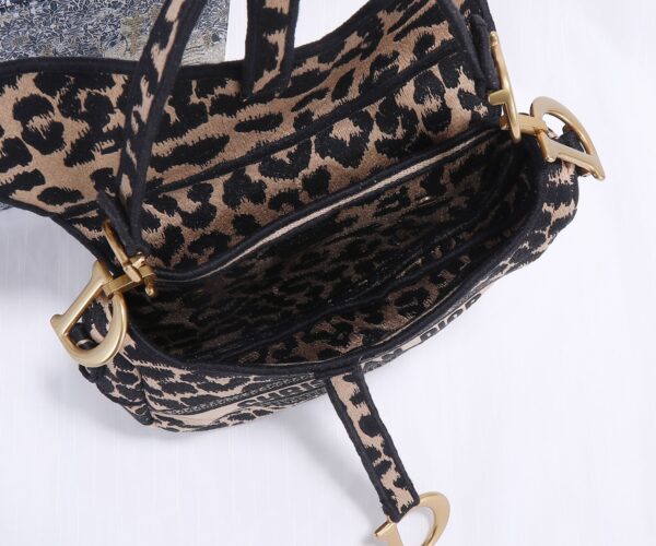 Dior Christian Top Saddle Bag - Black - Image 4