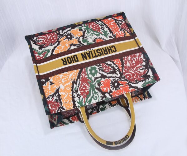 Dior Christian Flower & Balinese Print Book Tote Bag - Image 3
