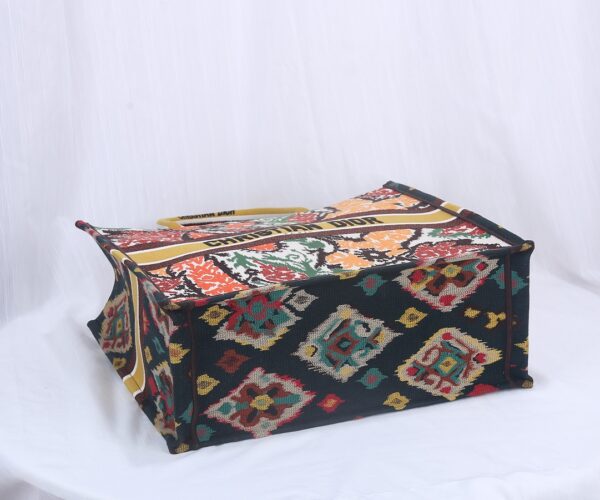 Dior Christian Flower & Balinese Print Book Tote Bag - Image 2