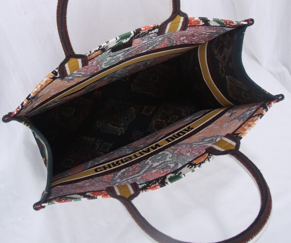 Dior Christian Flower & Balinese Print Book Tote Bag - Image 5
