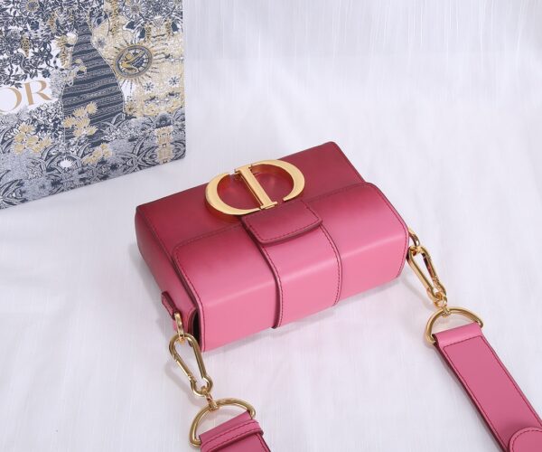 Di0r 30 Montaigne Small Gradient Color Box Bag -  Pink - Image 3