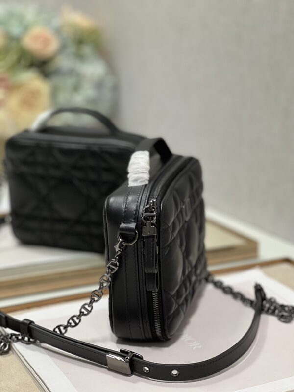 Dior Caro Box Chain Handbag - Black - Image 2