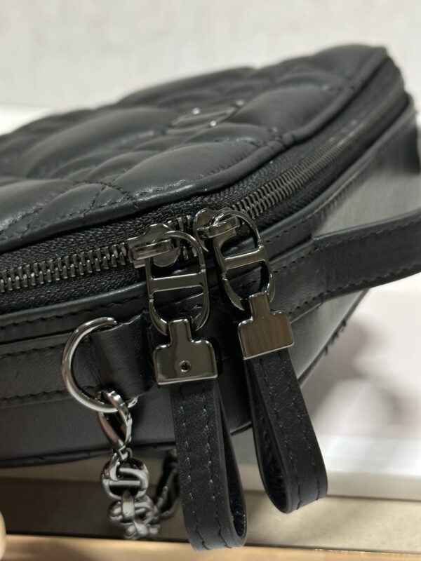 Dior Caro Box Chain Handbag - Black - Image 3