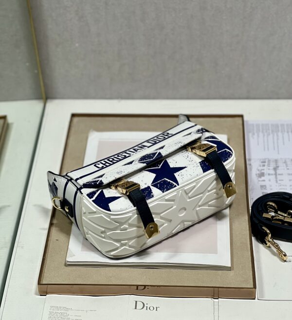 Dior Christian Paris Messenger Bag - White - Image 5