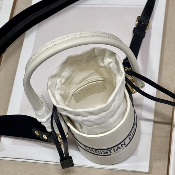 Dior Christian Paris Mini Bucket Bag - White - Image 2