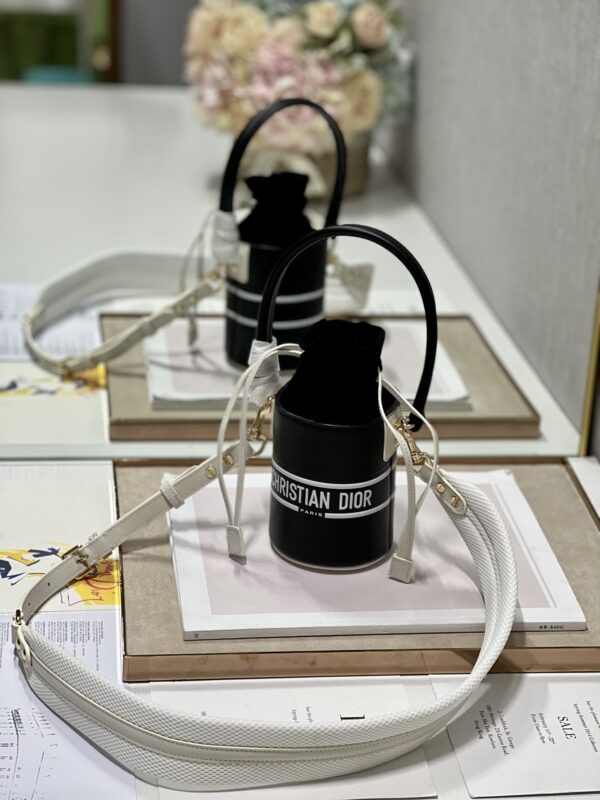 Dior Christian Paris Mini Bucket Bag - Black - Image 5