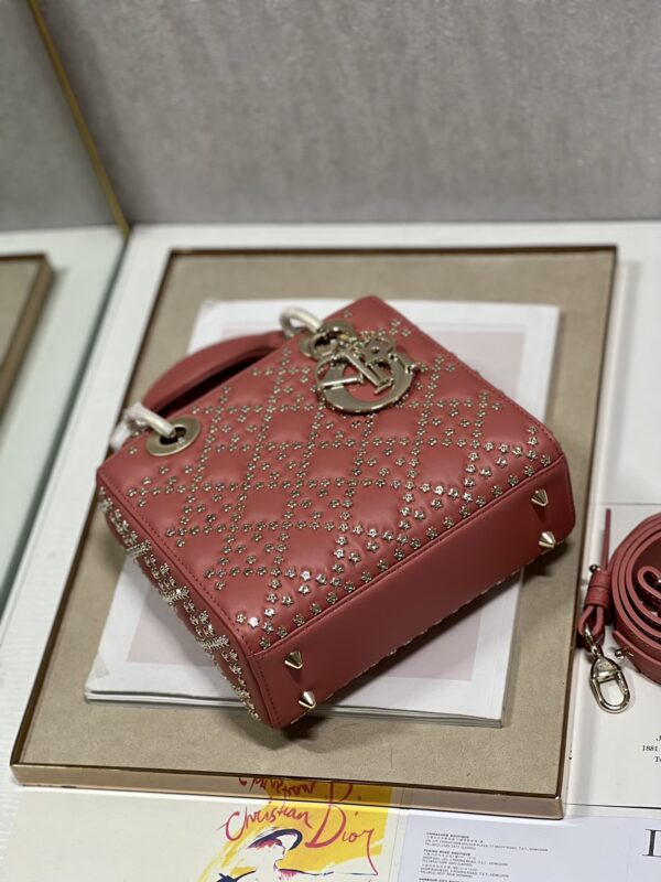 Dior Mini Lucky Star Shaped Rivet Beads Handbag - Red - Image 2