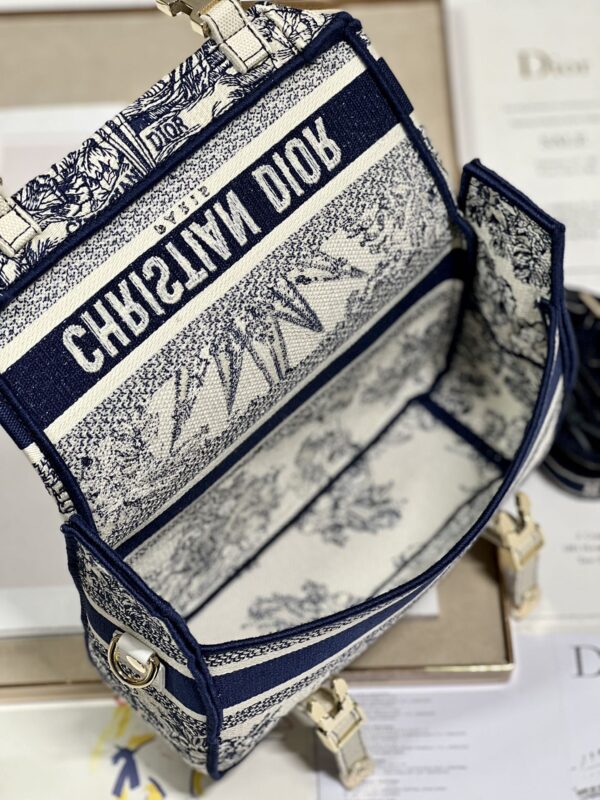 Dior Christian Paris Messenger Bag - Octagonal Star Blue - Image 3