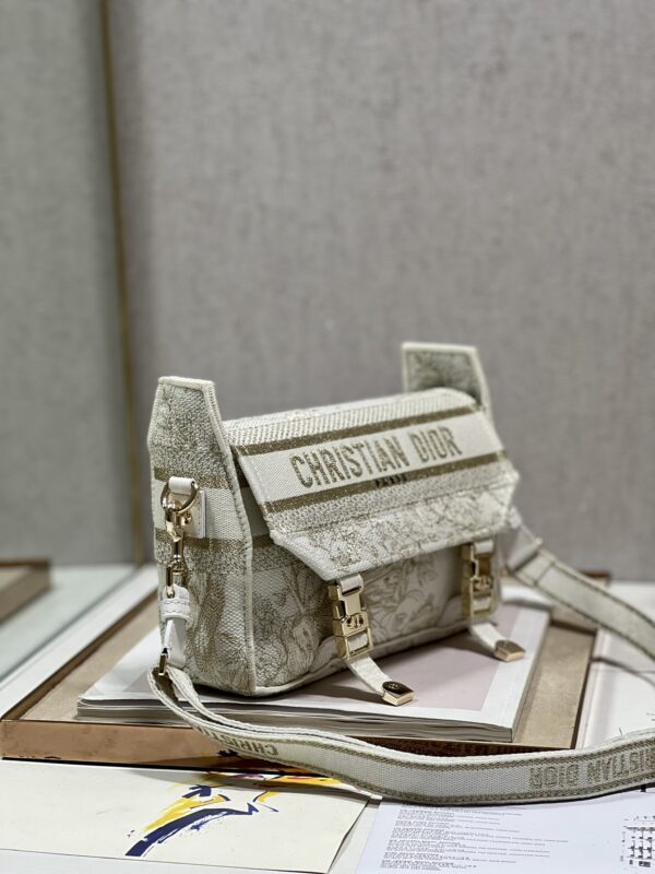Dior Christian Paris Messenger Bag - Golden Magpie - Image 5
