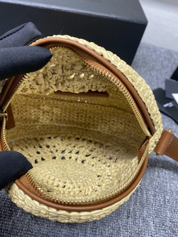 YSL Yves Saint Laurent Straw Crochet Bag - Image 2