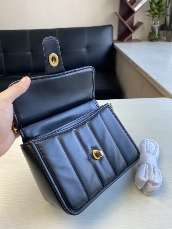 Coach Willis Mini Fat Messenger Handbag - Black - Image 3