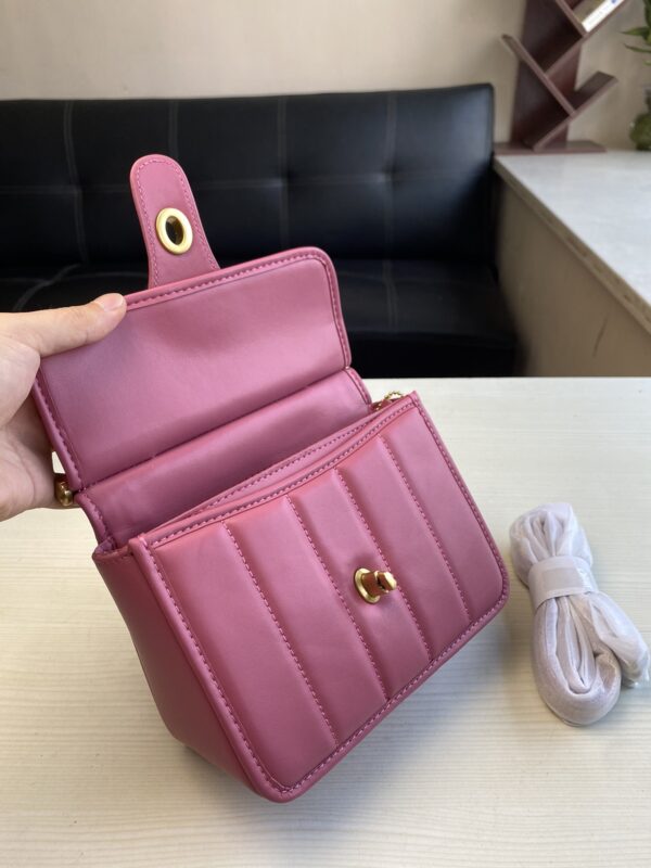 Coach Willis Mini Fat Messenger Handbag - Pink - Image 3