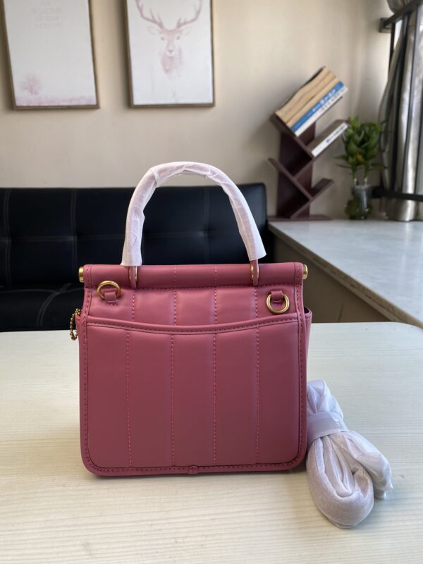 Coach Willis Mini Fat Messenger Handbag - Pink - Image 5