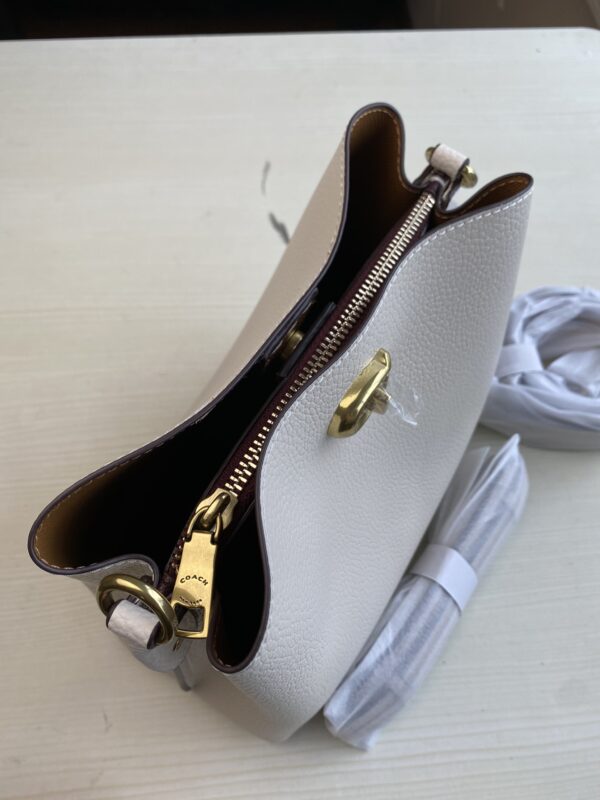 Coach Willow Bucket Small Bucket Bag - White - Image 3