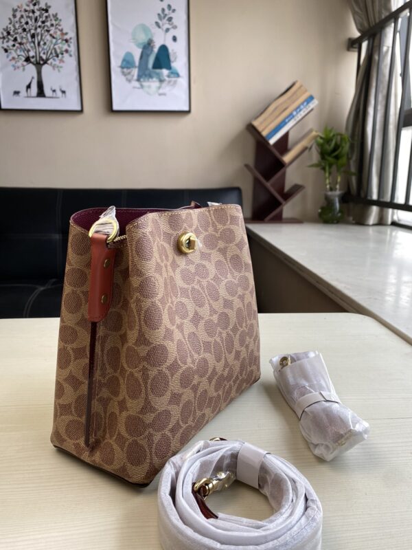 Coach Willow Bucket Small Bucket Bag - Maroon - Image 5