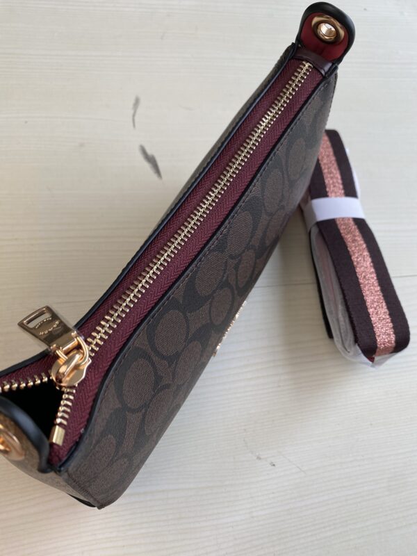 Coach Rose Red Half-moon Bag - Image 3