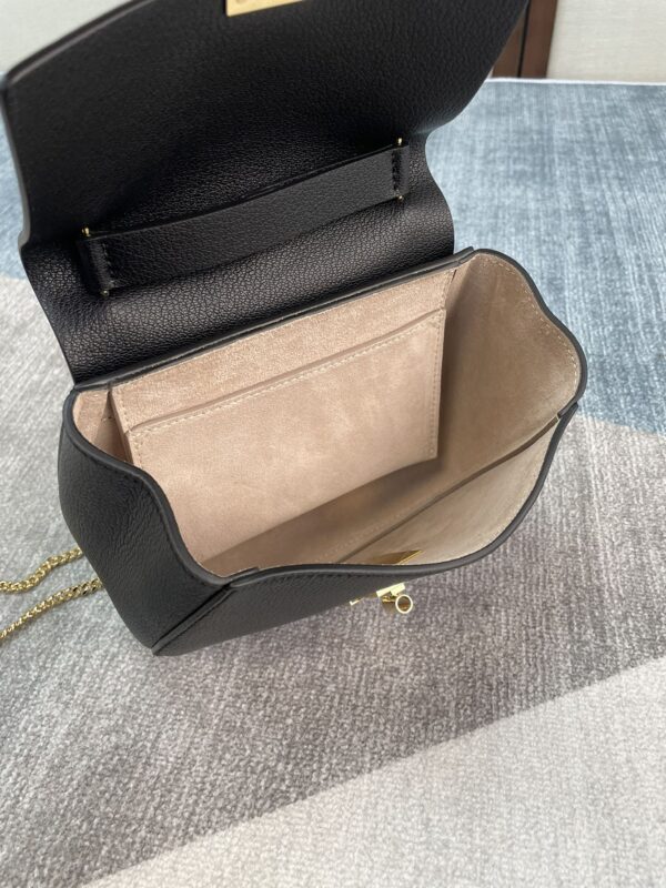 Chloe Mini Drew Piggy Bag - Black - Image 2
