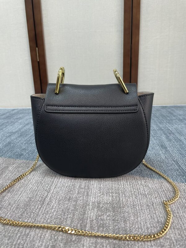 Chloe Mini Drew Piggy Bag - Black - Image 4