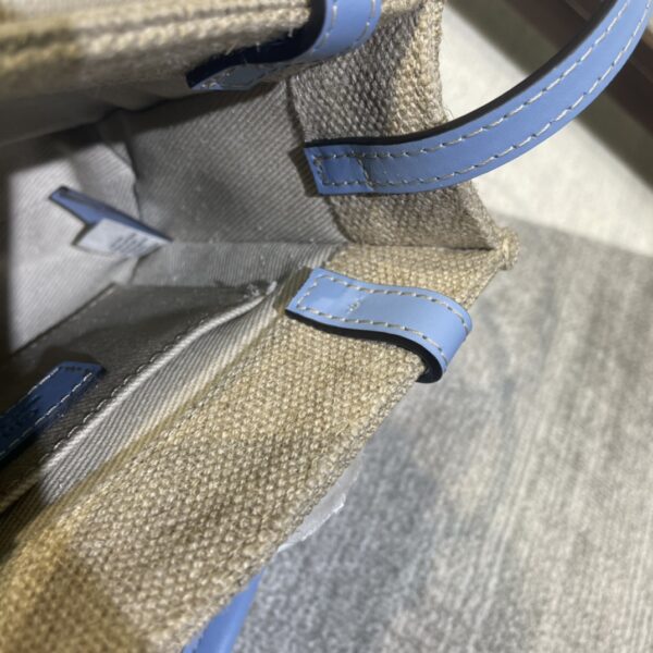 Chloe Woody Mini Shoulder Strap Tote Bag - Blue - Image 3