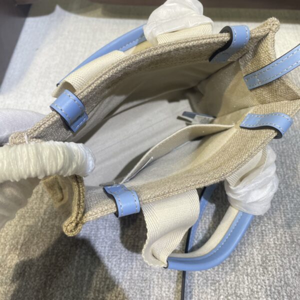 Chloe Woody Mini Shoulder Strap Tote Bag - Blue - Image 2