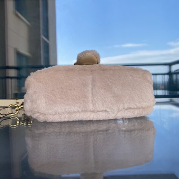 Coach Shearing Tabby Small Furry Little Cutie Handbag - Cream - Image 5