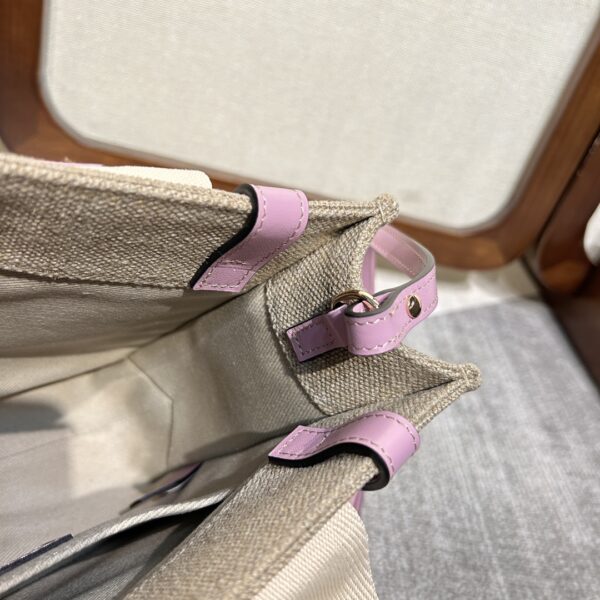 Chloe Woody Small Shoulder Strap Tote Bag - Purple - Image 3
