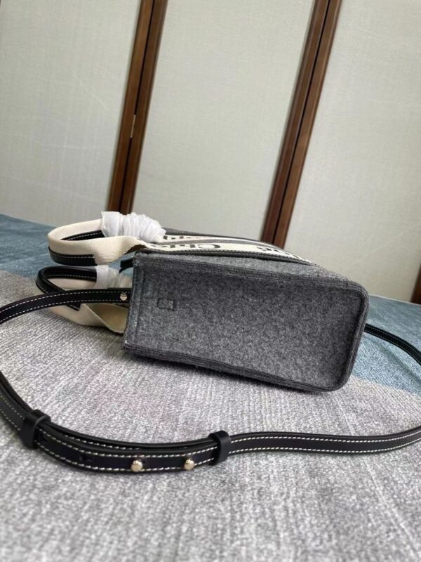 Chloe Woody Small Tote Bag - Gray - Image 3