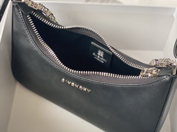 Givenchy Moon Cut Large Armpit Bag - Black - Image 5