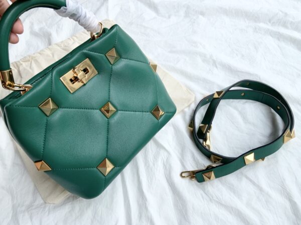 Valentino Big Nail Series Bucket Bag - Green - Image 3