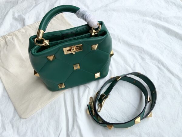 Valentino Big Nail Series Bucket Bag - Green - Image 5