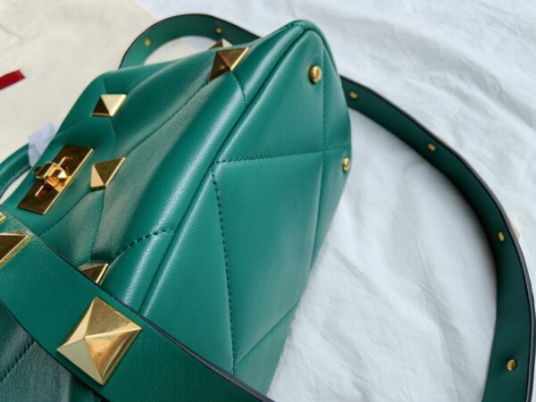 Valentino Big Nail Series Bucket Bag - Green - Image 4