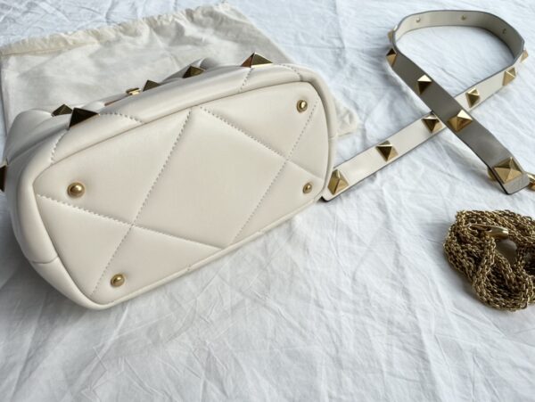 Valentino Big Nail Series Bucket Bag - White - Image 3