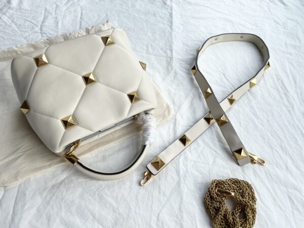 Valentino Big Nail Series Bucket Bag - White - Image 4