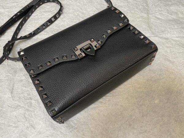 Valentino Messenger Falling Pattern  Bag - Black - Image 2
