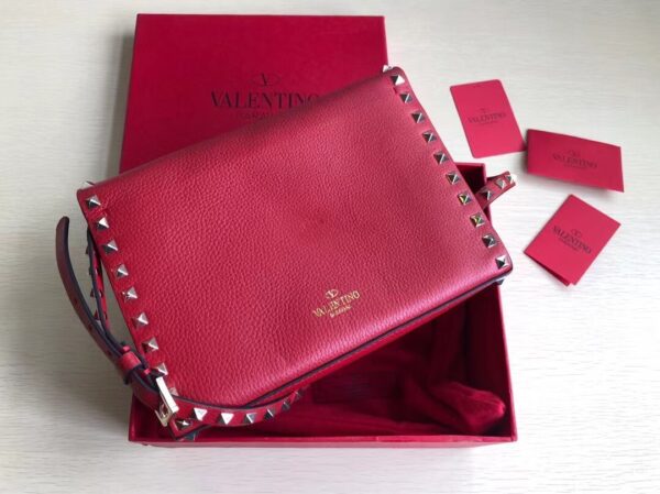Valentino Messenger Bag With Tumble Pattern - Big Red - Image 4