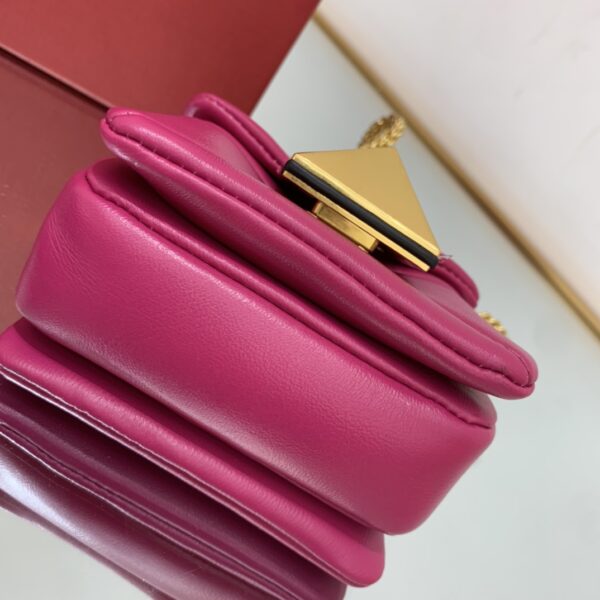 Valentino Garavani One Stud Soft Mini Chain Handbag - Pink - Image 2