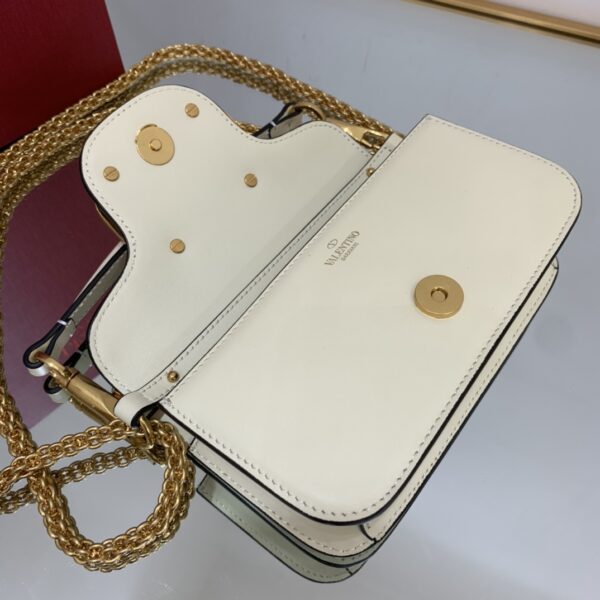 Valentino Garavani Mini Loo Calfskin Handbag - White - Image 3