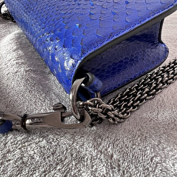 Valentino Mini Locò Crystal Decorated Handbag - Royal Blue - Image 4